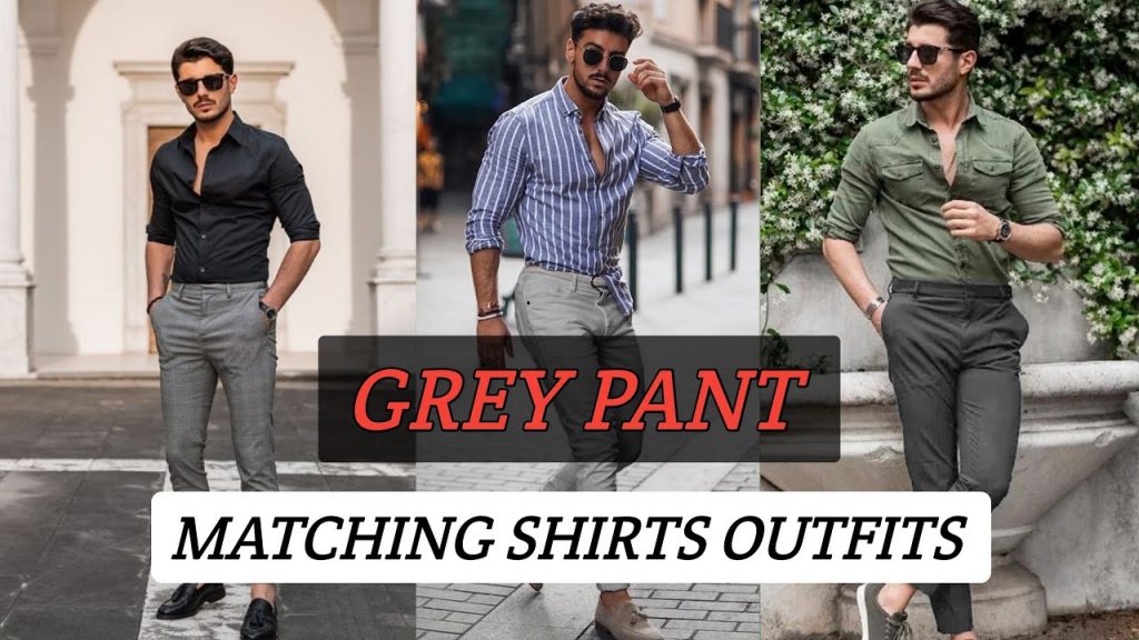 Grey Pant Shirt Combination For Men || Combination Ideas For Grey Pants ||  by Look Stylish - YouTube