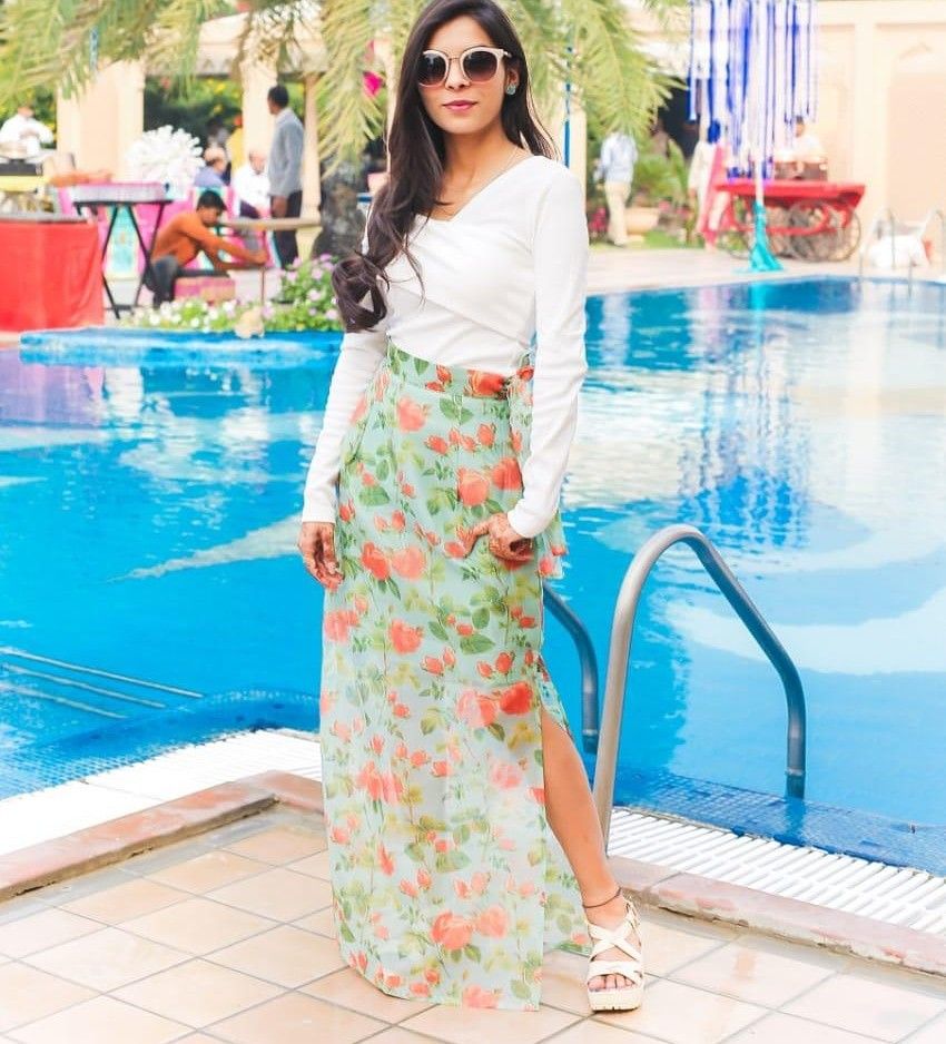 Woman in Yellow Dress Standing Near Swimming Pool · Free Stock Photo