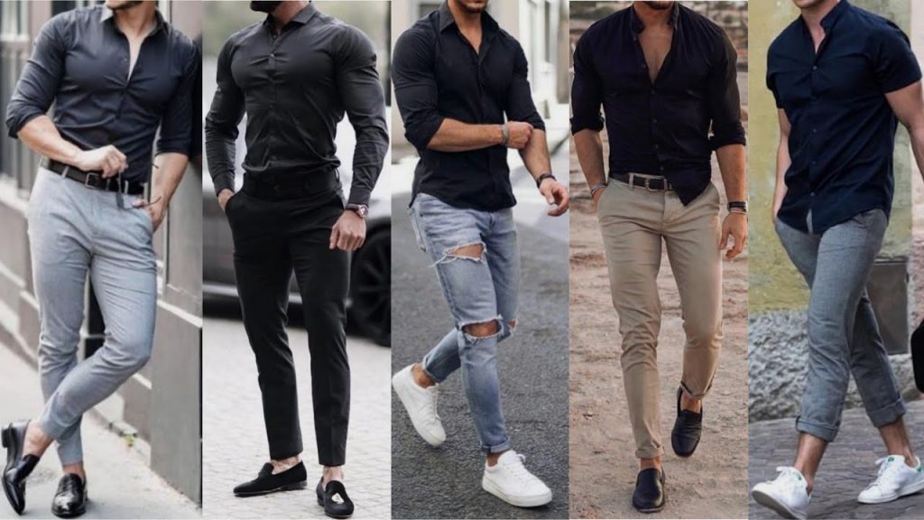 8 Black Shirt Combination Ideas For Men 2023  How To Style Plain Black  Shirts - Hiscraves