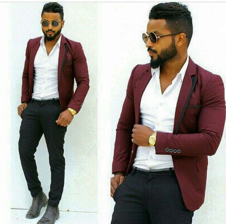 Maroon Blazer Combination 1