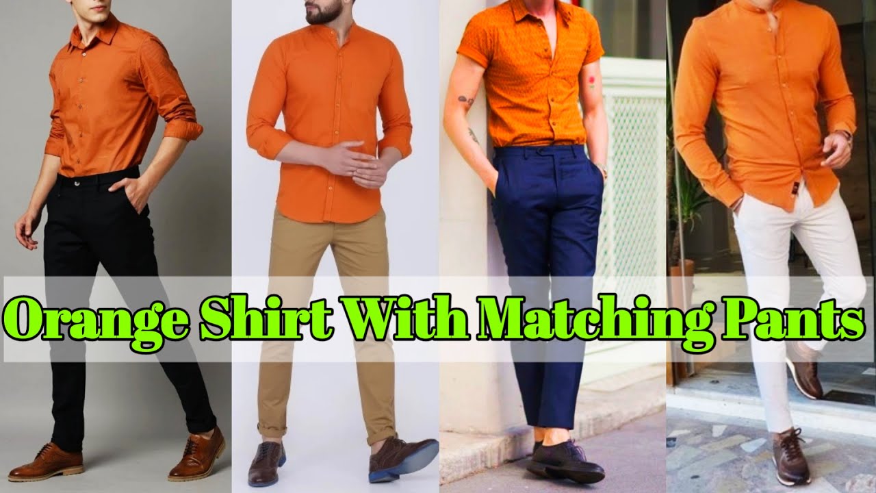 Orange Shirt Matching Pant