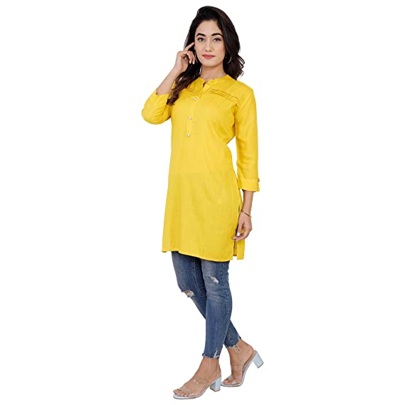 Pure Cotton Denim Kurti with Embroidery Work on dvanza - dvz0003440