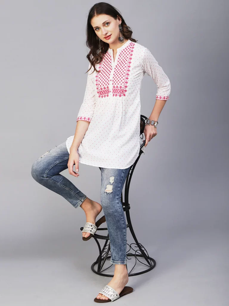 Denim Jeans Comfortable Kurti For Women