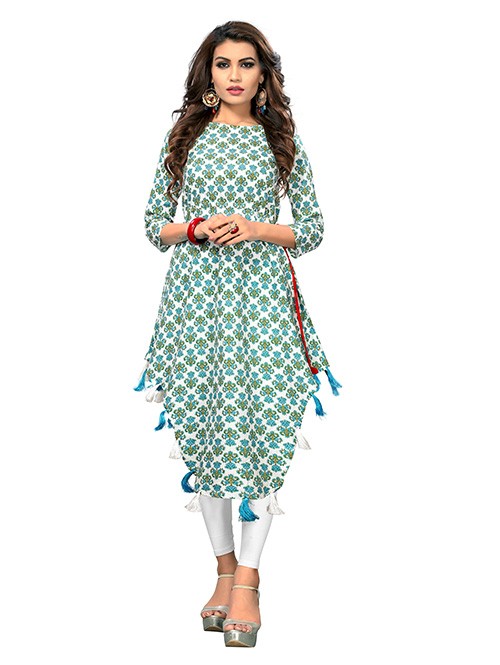 Large White, Red C Cut Kurti at Rs 800 in Delhi | ID: 16892102355
