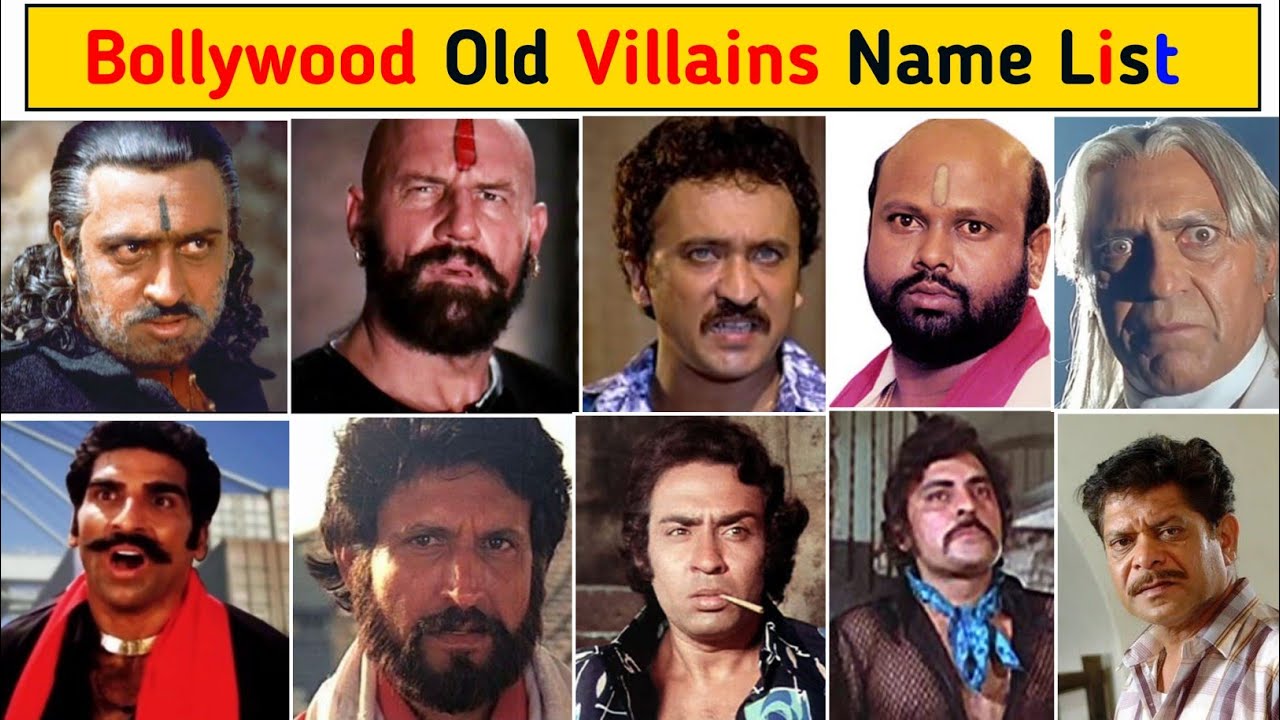 Top 14 Best Bollywood Old Movie Villains Of All Time - Hiscraves