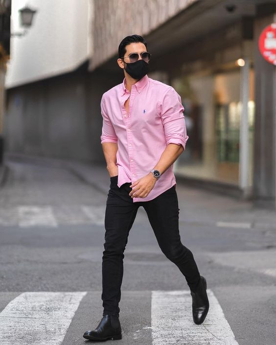 Cotton Satin Full Sleeves Pink Shirt at Rs 390 | Men Printed Cotton Shirt  in Satara | ID: 2850056738933