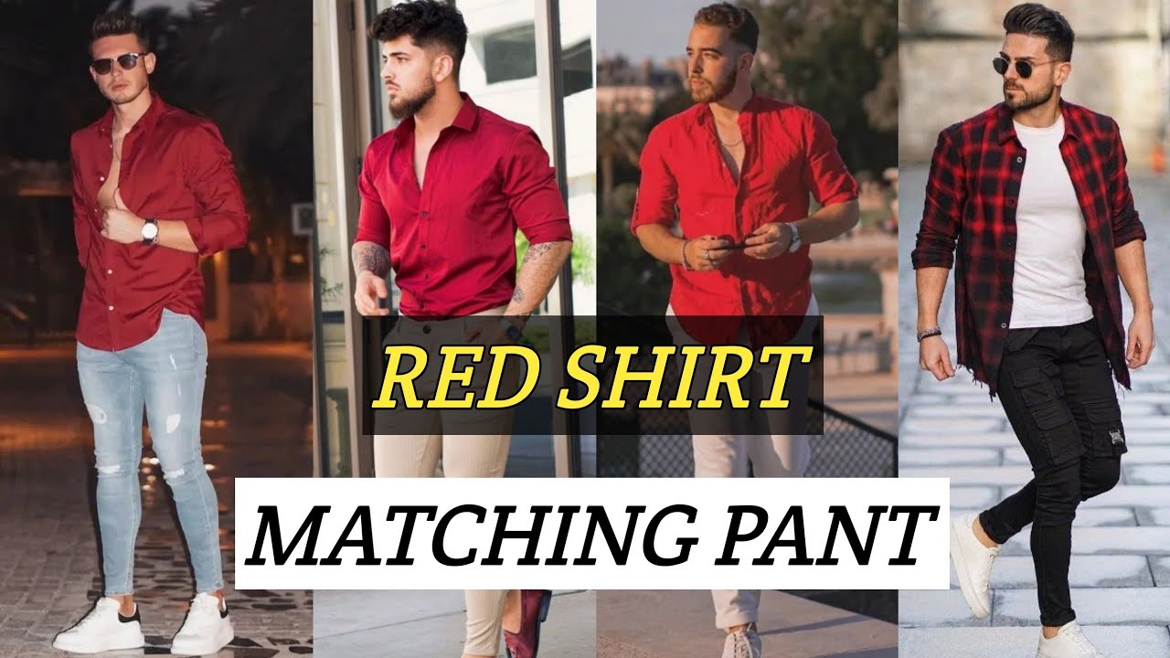 3 Red Shirt Design !! Red Shirt With matching Pant ! Red Shirt Guy !! Shirt  Design #7day7colour - YouTube