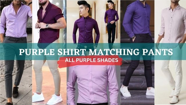 10 Purple Shirt Matching Pant Ideas For Men | Purple Shirt Combination ...