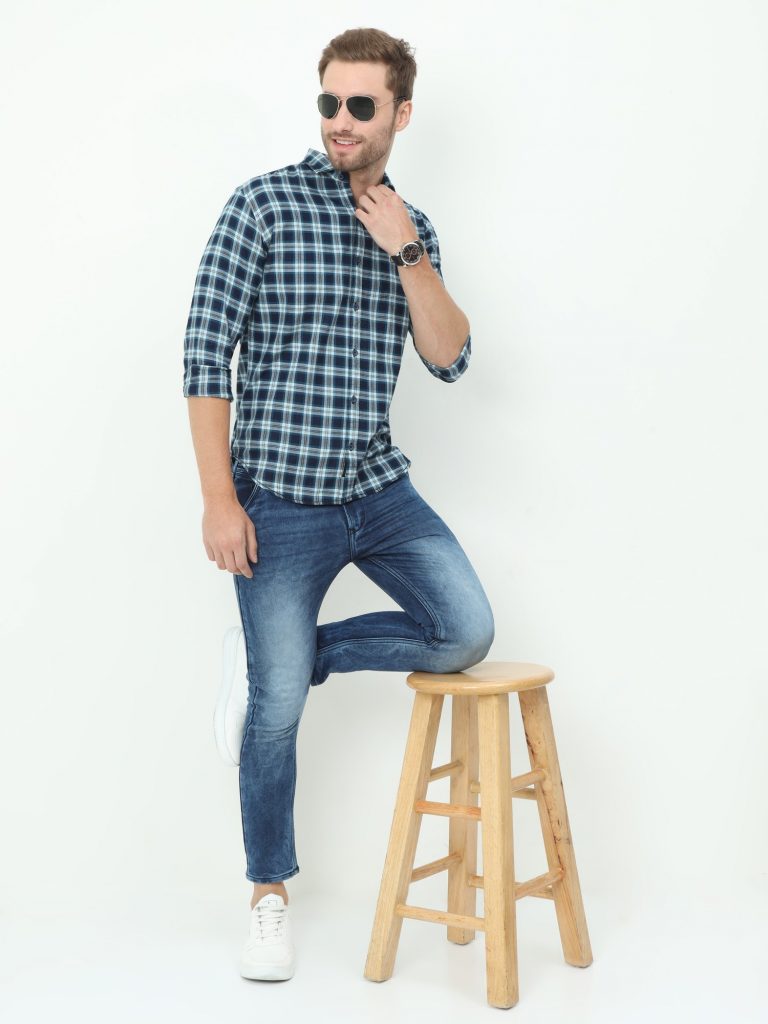 LEE Men Solid Casual Blue Shirt - Buy LEE Men Solid Casual Blue Shirt  Online at Best Prices in India | Flipkart.com