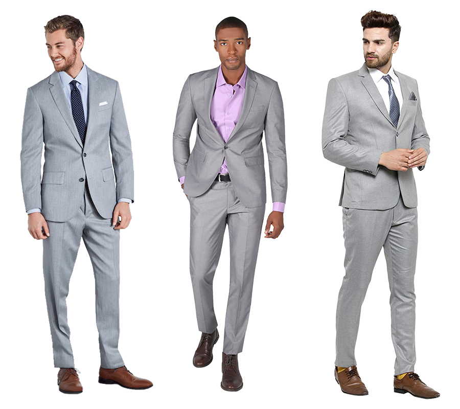 Medium Grey Suit Combination