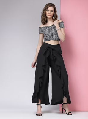 15 Palazzo Pants Outfit Ideas - How To Style Palazzo Pants - Hiscraves