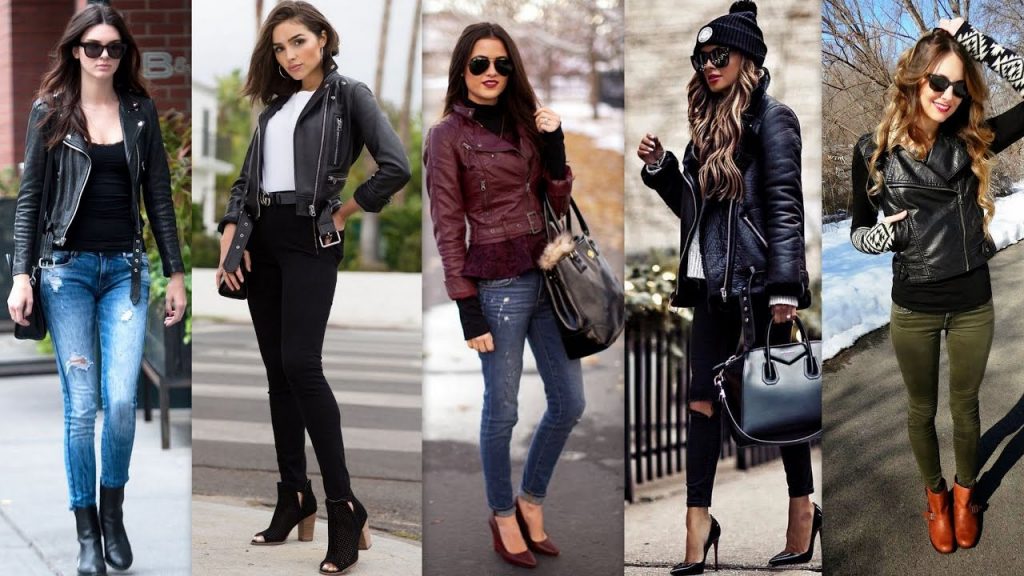 20 Female Leather Jacket Outfit Ideas