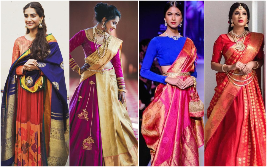 Top 10 Kanjeevaram Saree Style Ideas By Hiscraves - Hiscraves